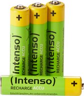 Intenso HR03 NiMH Energy Eco 1000mAh 4er Blister - Micro (AAA) - 1.000 mAh, Oplaadbare batterij, AAA, Nikkel-Metaalhydride (NiMH), 1,2 V, 4 stuk(s), 1000 mAh