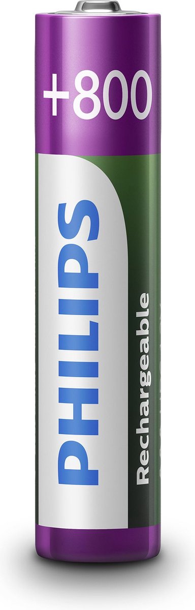 Philips R03B2A80/10 - AAA 800 mAh Oplaadbare Batterijen - 2 stuks