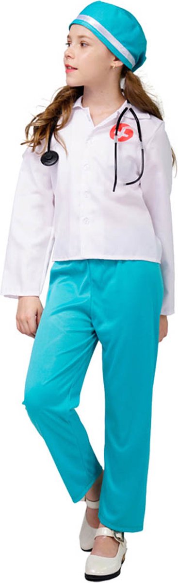 Verpleegster kostuum - Verpleegster pakje - Dokter - Zuster - Verkleedkleren - Carnavalskleding - Carnaval kostuum - Meisjes - 10 tot 12 jaar — afbeelding 3
