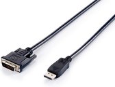 Equip 119336 videokabel-adapter, 2 m, DisplayPort DVI-D, zwart - videokabel-adapter (2 m, DisplayPort, DVI-D, stekker, zwart)