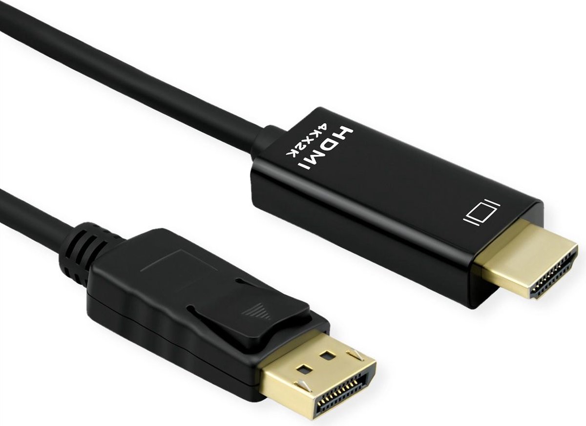 ROLINE DisplayPort Kabel DP - UHDTV, Slim, M/M, zwart, 3 m