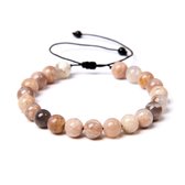 Marama - armband Sunstone - verstelbaar - vegan - edelsteen zonnesteen