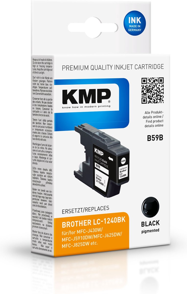 KMP B59B inktcartridge 1 stuk(s) Compatibel Zwart