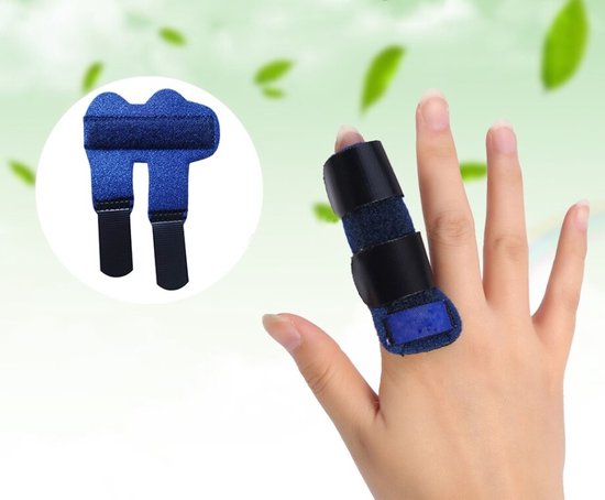 Sterke vingerspalk - Verstelbaar - Vingerbrace - Buigbaar - vinger spalk - Duimspalk - Ondersteuning voor de vingers - Vingerbob - Blauw