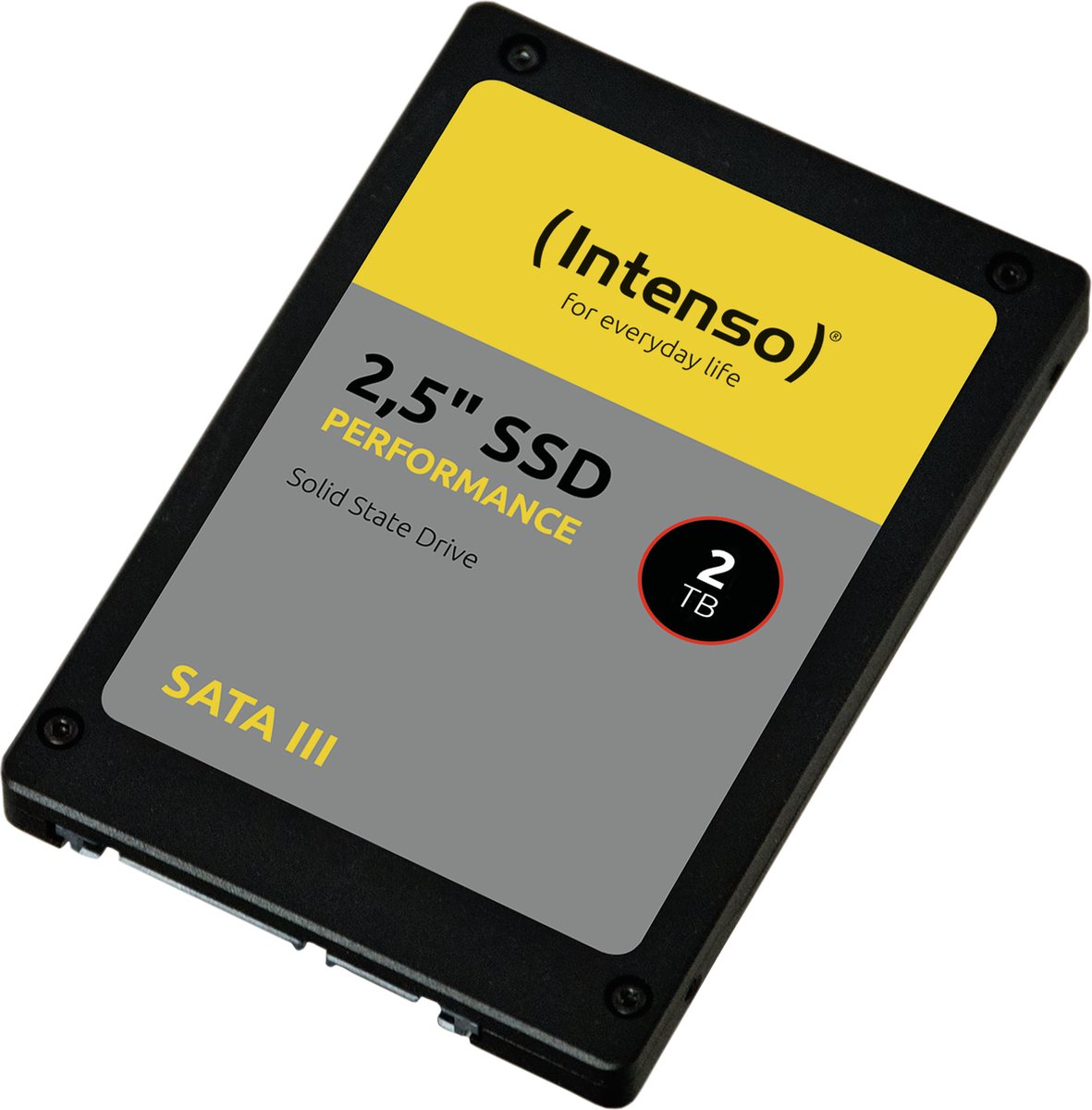 (Intenso) 25 inch SSD SATA III PERFORMANCE - 2TB Interne SSD - 3D NAND - 550 MB/s (3814470)