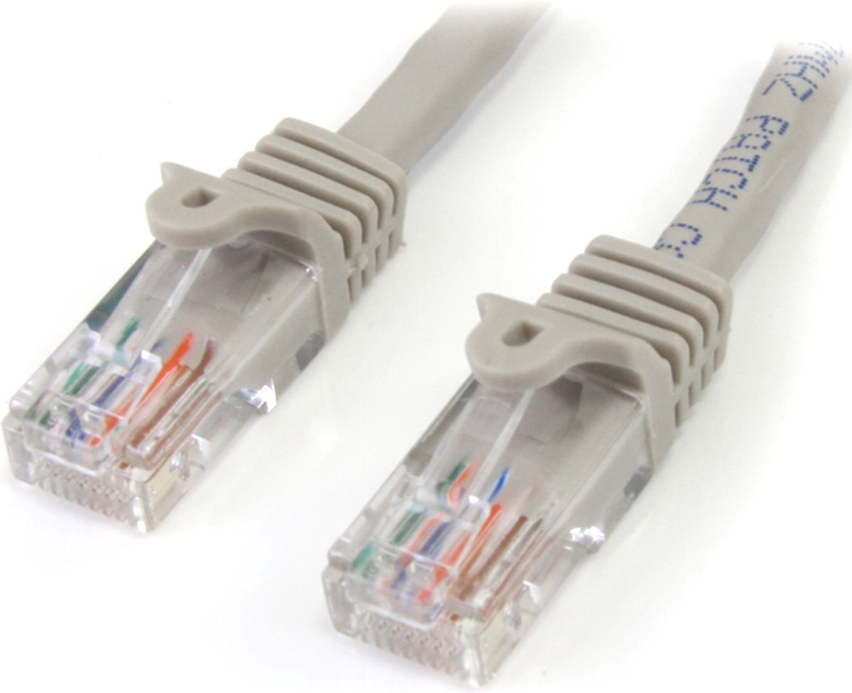 Startech 45PAT1MGR - Cat 5 UTP-kabel - RJ45 - 1 m - Grijs