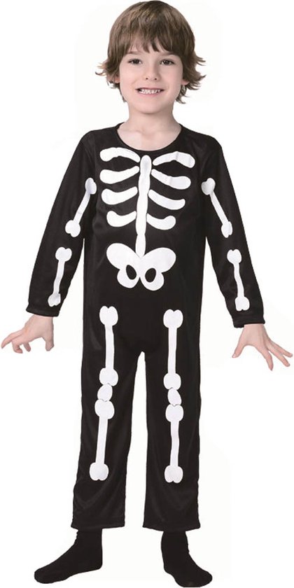 Skelet kostuum – Halloween – Verkleedkleren - Carnavalskleding - Carnaval kostuum – Jongens – 4 tot 6 jaar