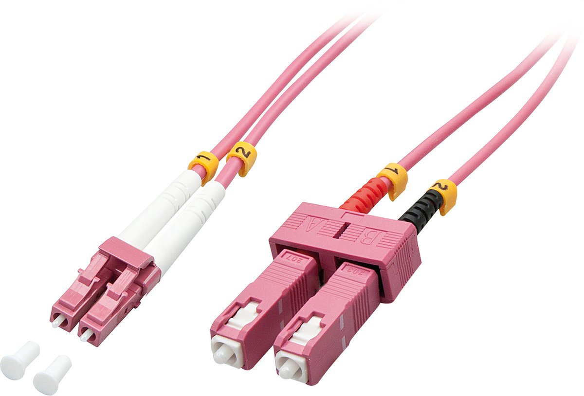 LINDY 46362 Glasvezel Optische vezel Aansluitkabel 3.00 m Multimode OM4