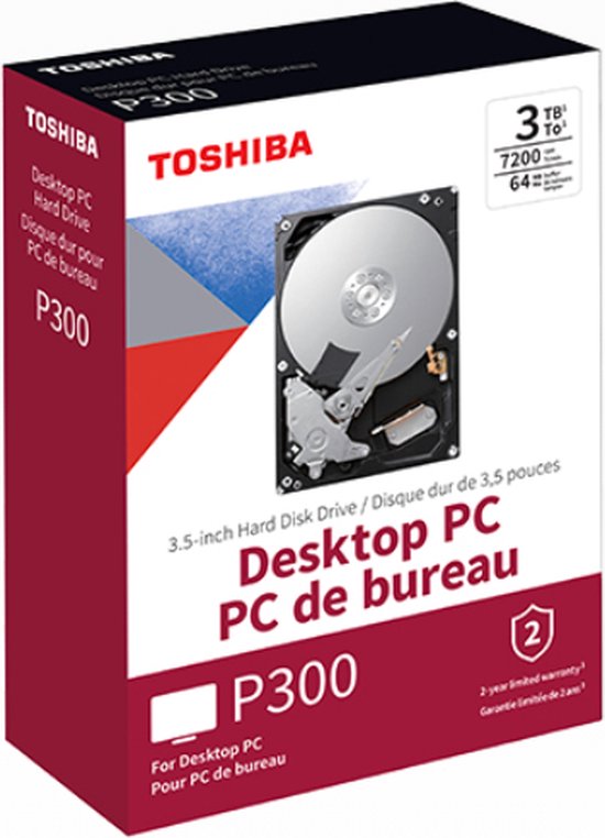 Disque dur interne Toshiba 3.5 2To SATA III