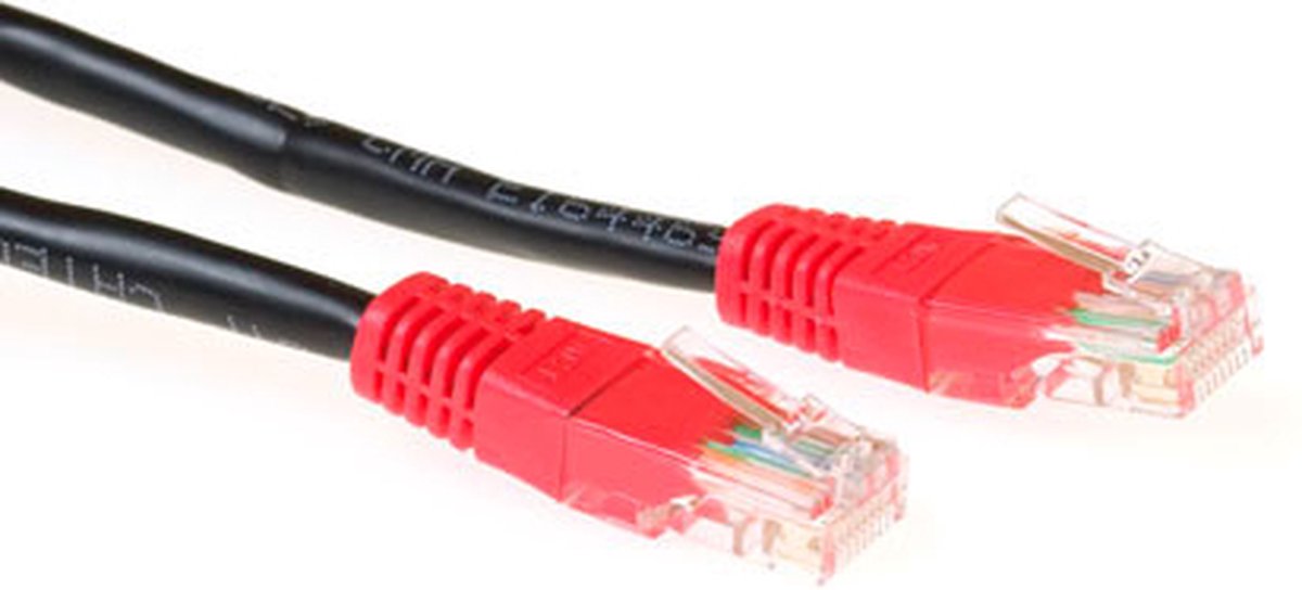 ACT IB6110 CAT5E U/UTP Patchkabel Cross | RJ45 Connectoren | Zwart | 10 meter
