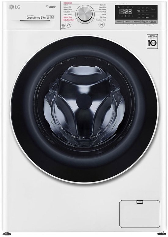 Lg F4WN408S0 wasmachine Voorbelading 8 kg 1360 RPM Wit