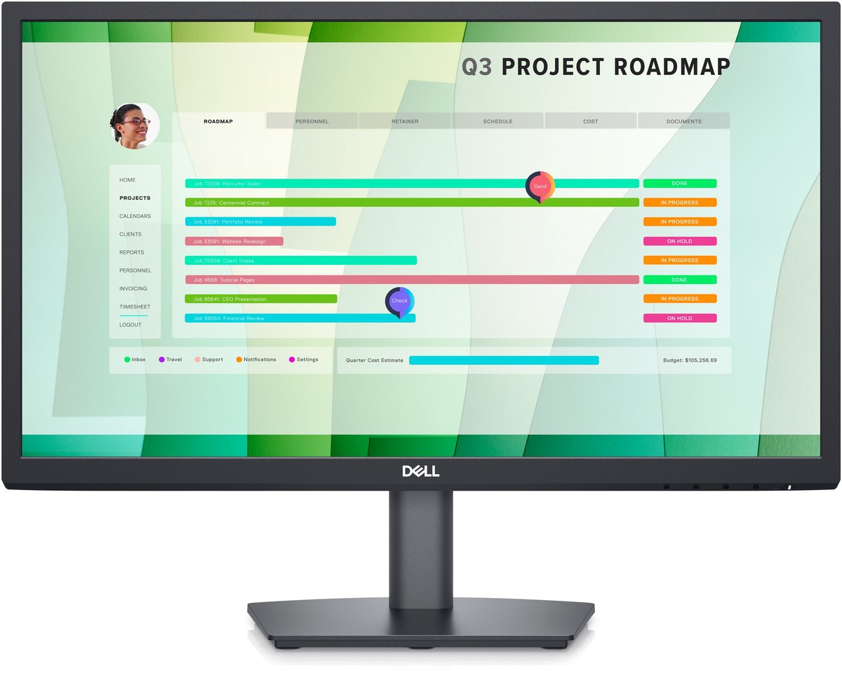 DELL E Series E2223HN 54,5 cm (21.4 ) 1920 x 1080 Pixels Full HD LCD Zwart