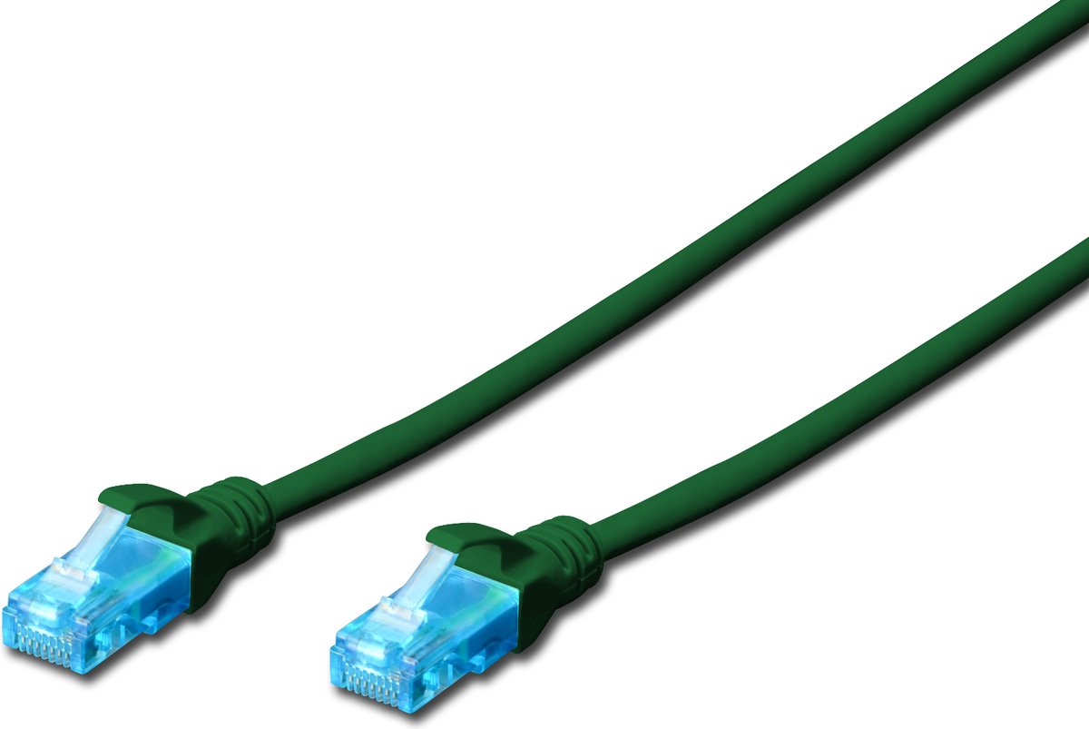 Digitus Cat5e, 0.5m 0.5m Cat5e U/UTP (UTP) netwerkkabel - Groen