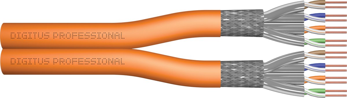 ASSMANN Electronic DK-1743-VH-D-1 100m Cat7 S/FTP (S-STP) Oranje netwerkkabel