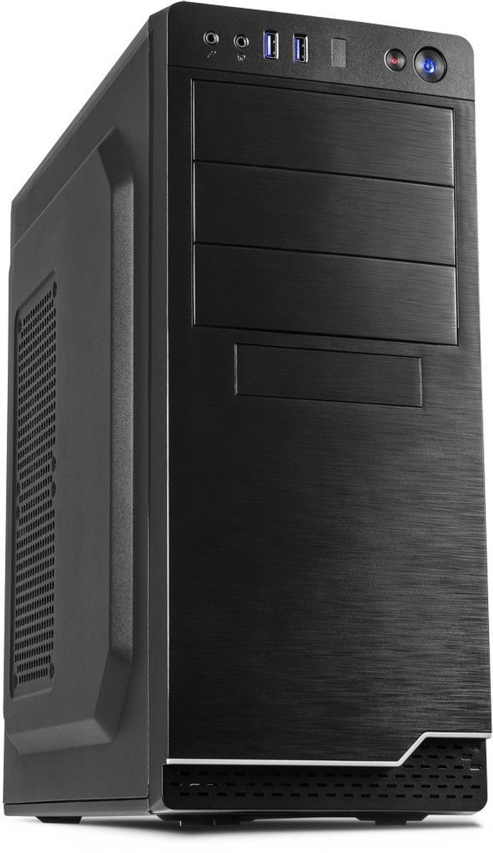 Inter-Tech IT-5916 tower-behuizing 2x USB-A 3.2 (5 Gbit/s), 2x Audio