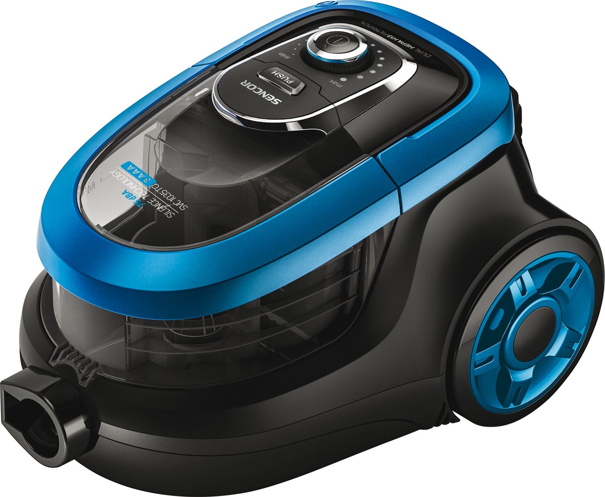 Sencor Zakloze stofzuiger - SENCOR - SVC-1035TQ - 750 W - 75 dB - 1 L - Zwart/Blauw Zwart;Blauw