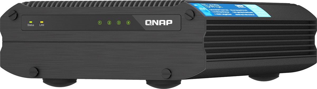 QNAP TS-I410X, NAS, Tower, Intel Atom®, x6425E, Zwart - QNAP