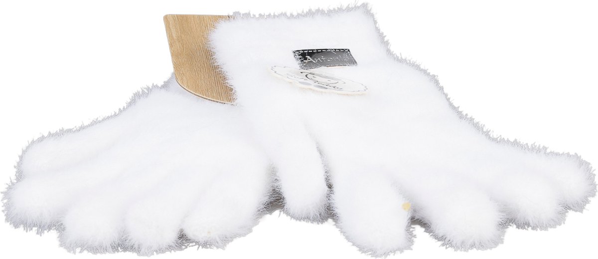 Antonio Dames Handschoenen Super Soft - Dubbel Gevoerd - Wit