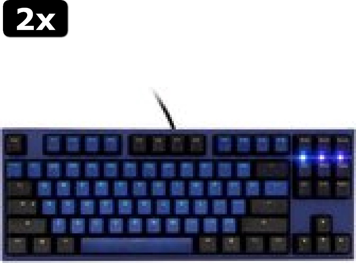 2x clavier de jeu One 2 Horizon TKL DKON1887 ( Blue MX) | bol.com
