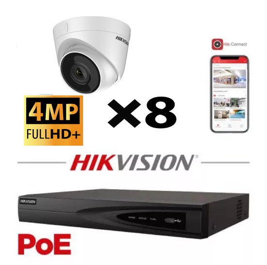 H.VIEW Dome POE Camera 5MP IP bewakingscamera 1944P HD 2,8 mm