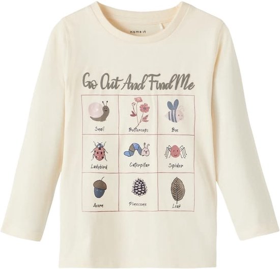 Name it Vêtements pour enfants T-shirt à manches longues pour Filles Ogarden Buttercream - 80
