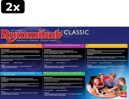 Thumbnail van een extra afbeelding van het spel 2x Rummikub The Original Classic - Gezelschapsspel