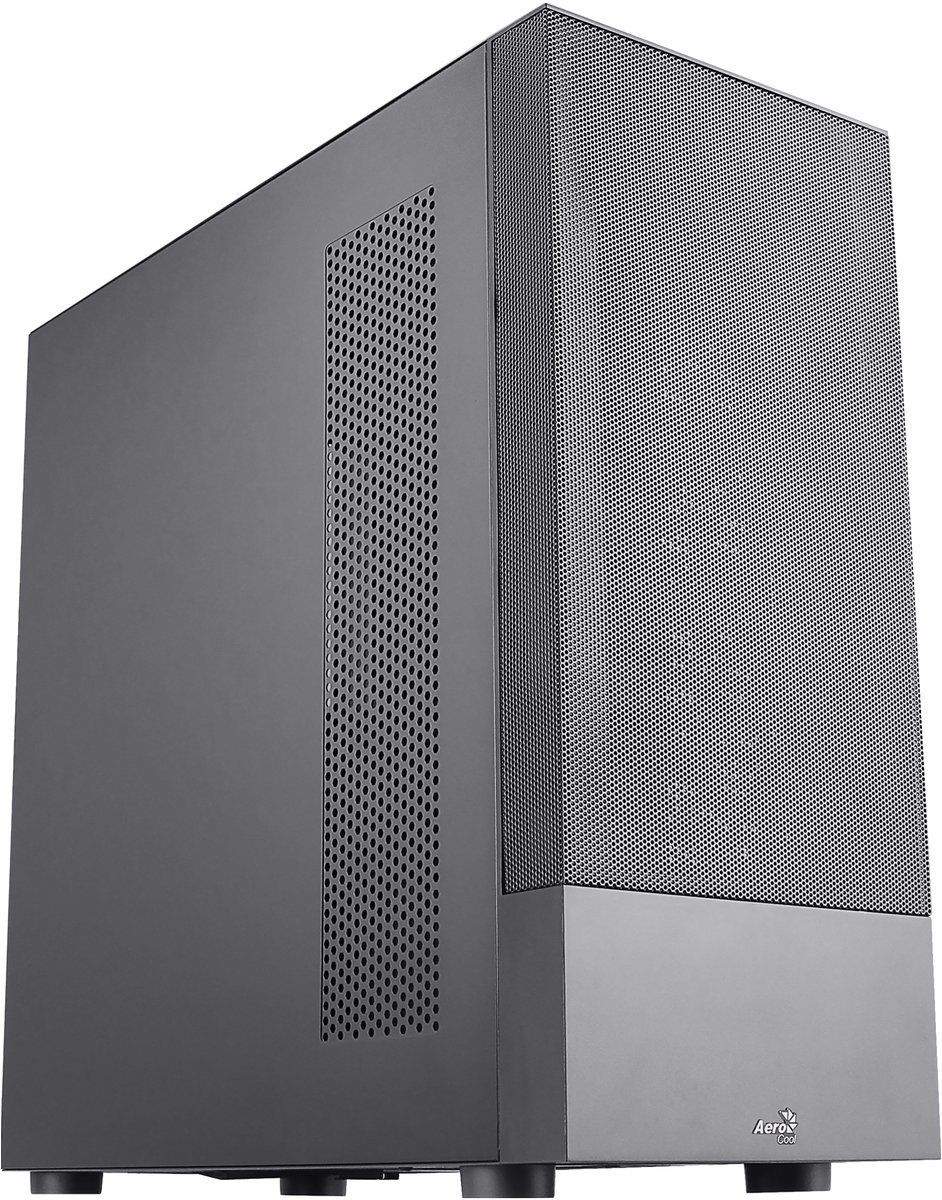 AeroCool Cipher-S v1 - Midtowermodel - MicroATX, ATX, MiniITX - zwart