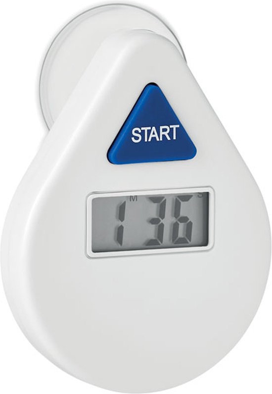 Douchetimer - Douchewekker - Showertimer - Douche klok - Douchecoach - Met zuignap - Waterbesparend - Digitaal - 5 minuten