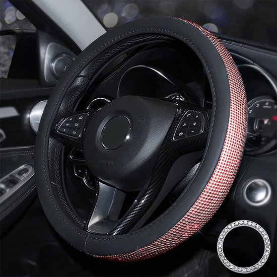 Zwart PU kunstleer met de hand gestikte autostuurhoes voor BMW X3 (M