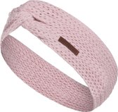 Knit Factory Joy Gebreide Dames Hoofdband - Haarband - Oorwarmers dames - Hoofdwarmer vrouwen - Hoofdband winter - Roze - One Size