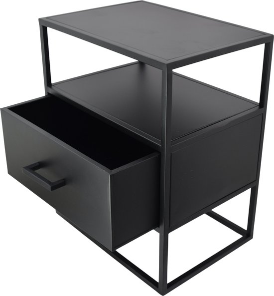 Mooyak - Bijzettafel - Metaal - MDF - Fluweelbedekking - Rosé