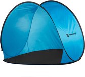 Tente de plage Springos | Tente de plage Pop-up | Filtre UV | Comprend un étui de transport | 150 x 90 x 90 cm | Bleu