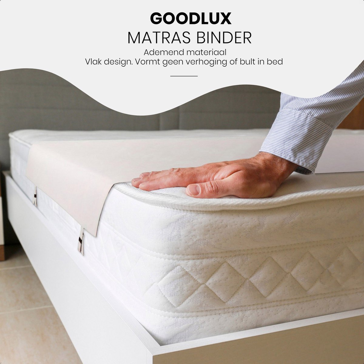 Goodlux matraswig 260x50 cm – Bedbinder – Matras binder - Liefdesbrug |  bol.com