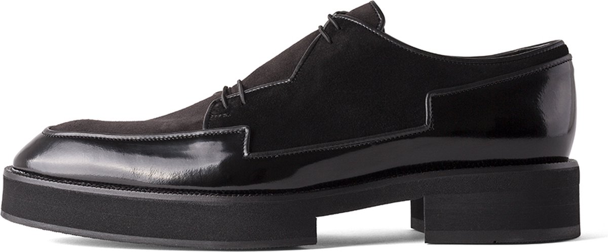 L'EDGE - Ugo Black - Zwart geklede schoen 47