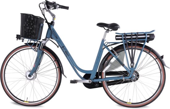 Vélo électrique pour femmes, avec panier, Blue Motion 3.0, Nexus 7, 15,6  Ah, bleu | bol