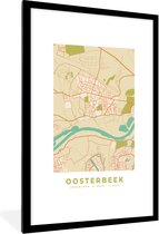 Cadre photo avec affiche - Carte - Plan de la ville - Oosterbeek - Carte - 80x120 cm - Cadre pour affiche