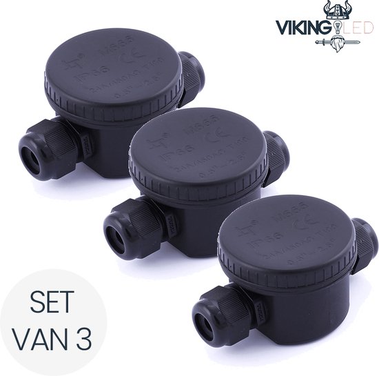 Foto: Set van 3 3 pin waterproof lasdoos ip66 5 9mm waterdichte lasdoos 3 voudig