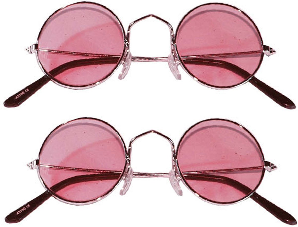 3 Paar Ronde Hippie Zonnebril, Hippie Kostuum Bril, Retro Feestbril Kostuumaccessoires Voor Carnaval Feest Foto Rekwisieten Vrouwen En Mannen Blac