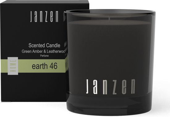 JANZEN Geurkaars Earth 46 - Scented Candle Earth 46 - Parfumkaars - Kruidig en Rijk - 210 gram