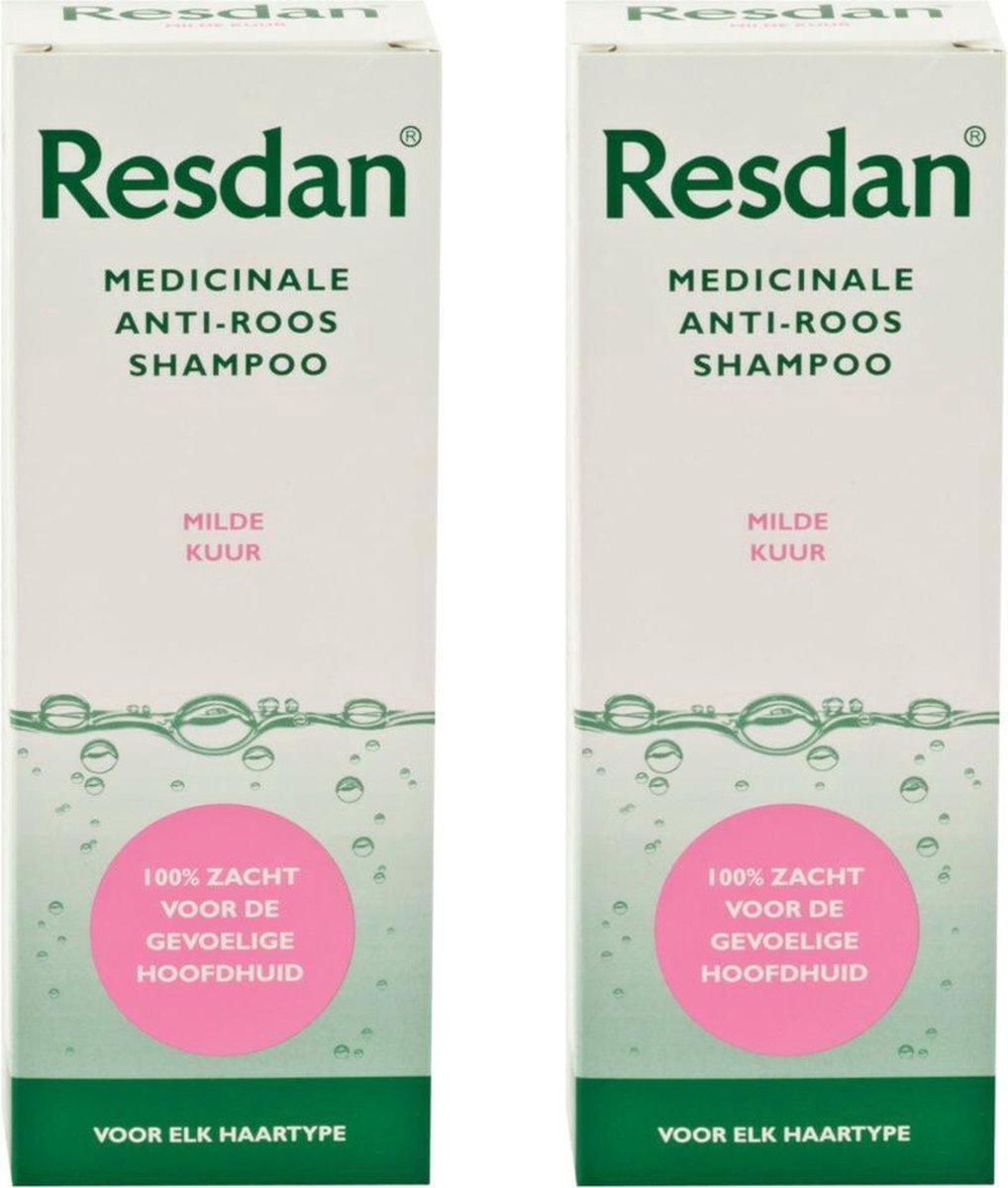 Resdan Anti Roos Shampoo - Milde Kuur - Voordeelverpakking 2 x 200 ml