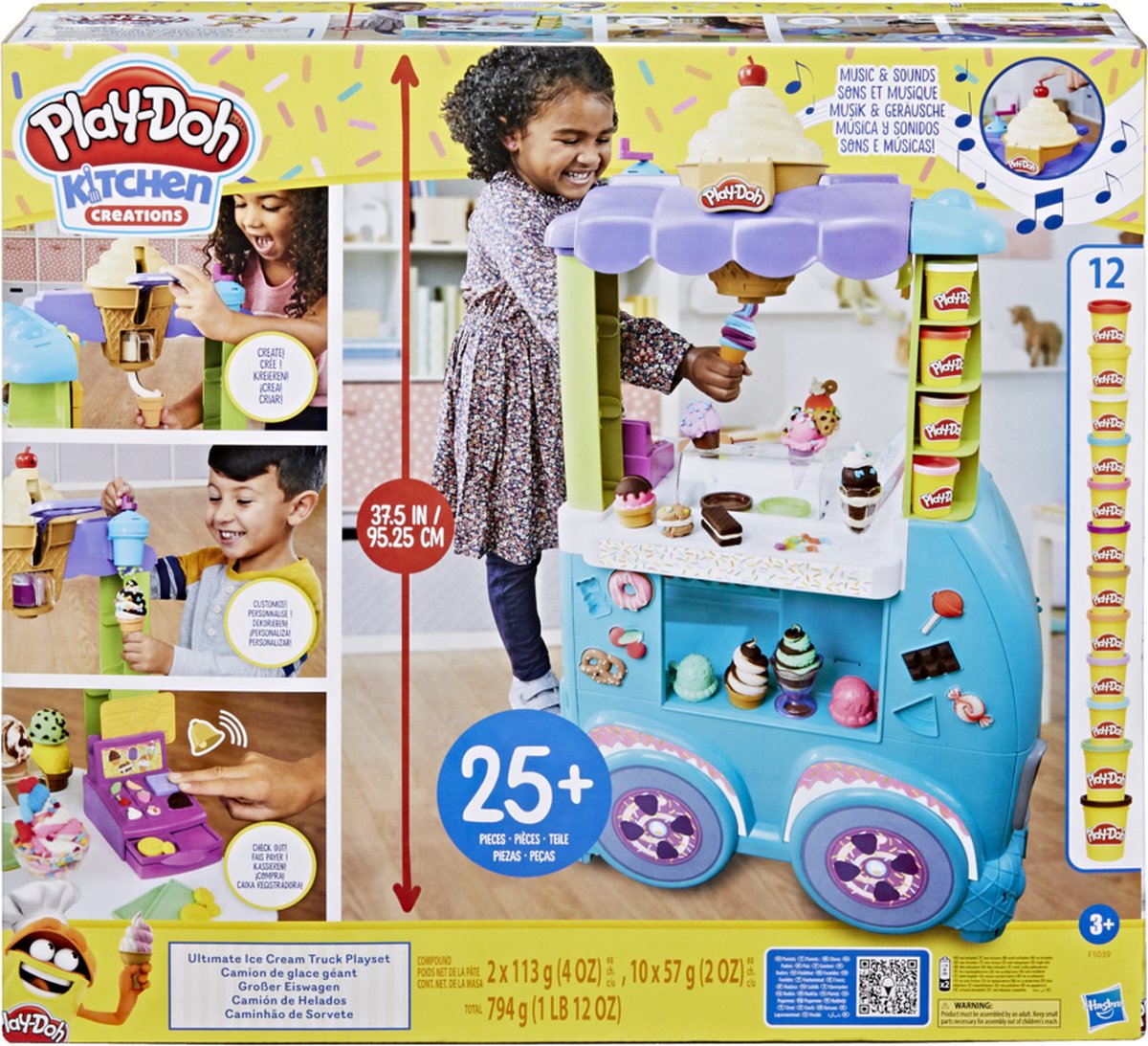 Play-Doh Kitchen Creations Ultieme ijscowagen -  Boetseerklei