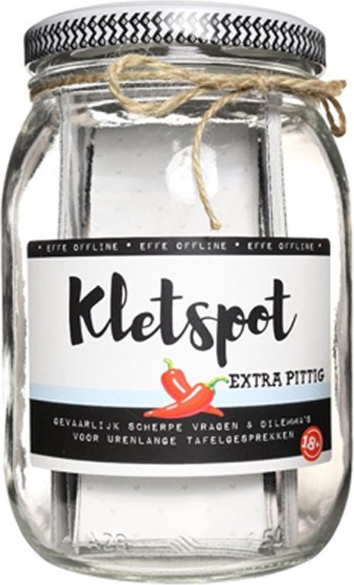 Kletspot Extra PITTIG | Kletskaarten | Kletsspel | 18+