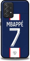 Mbappé PSG telefoonhoesje - Samsung Galaxy A52/A52s - Backcover - Softcase - Blauw - Wit