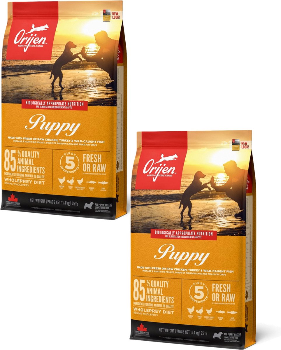 Orijen Orijen Puppyvoer - Hondenvoer - 2 x 11.4 kg
