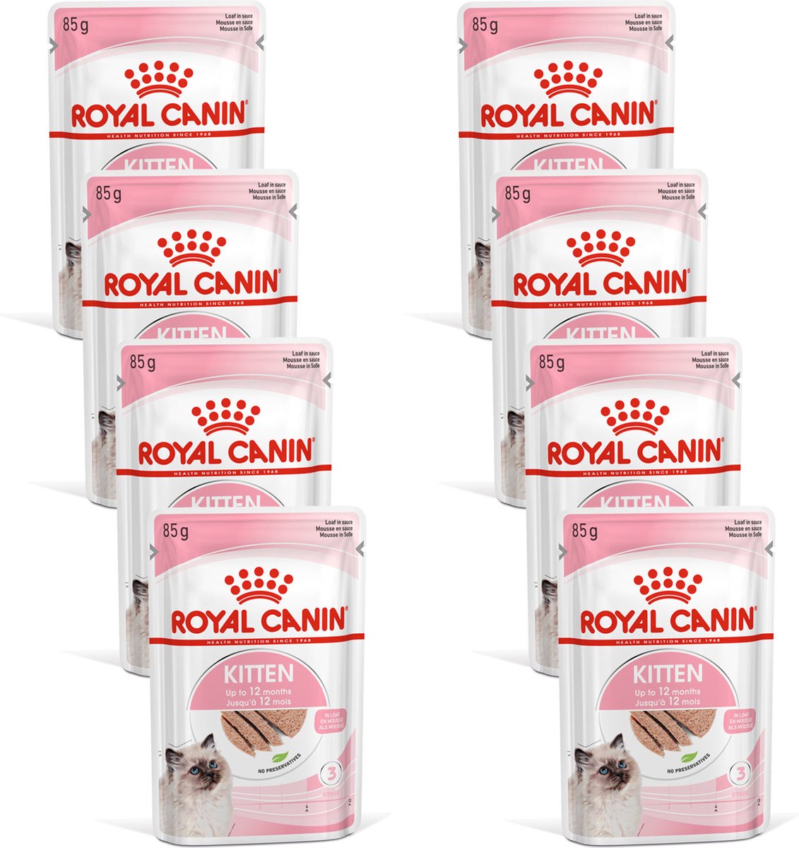 Royal Canin Kitten Loaf - Kitten-Kattenvoer - 8 x 12x85 g