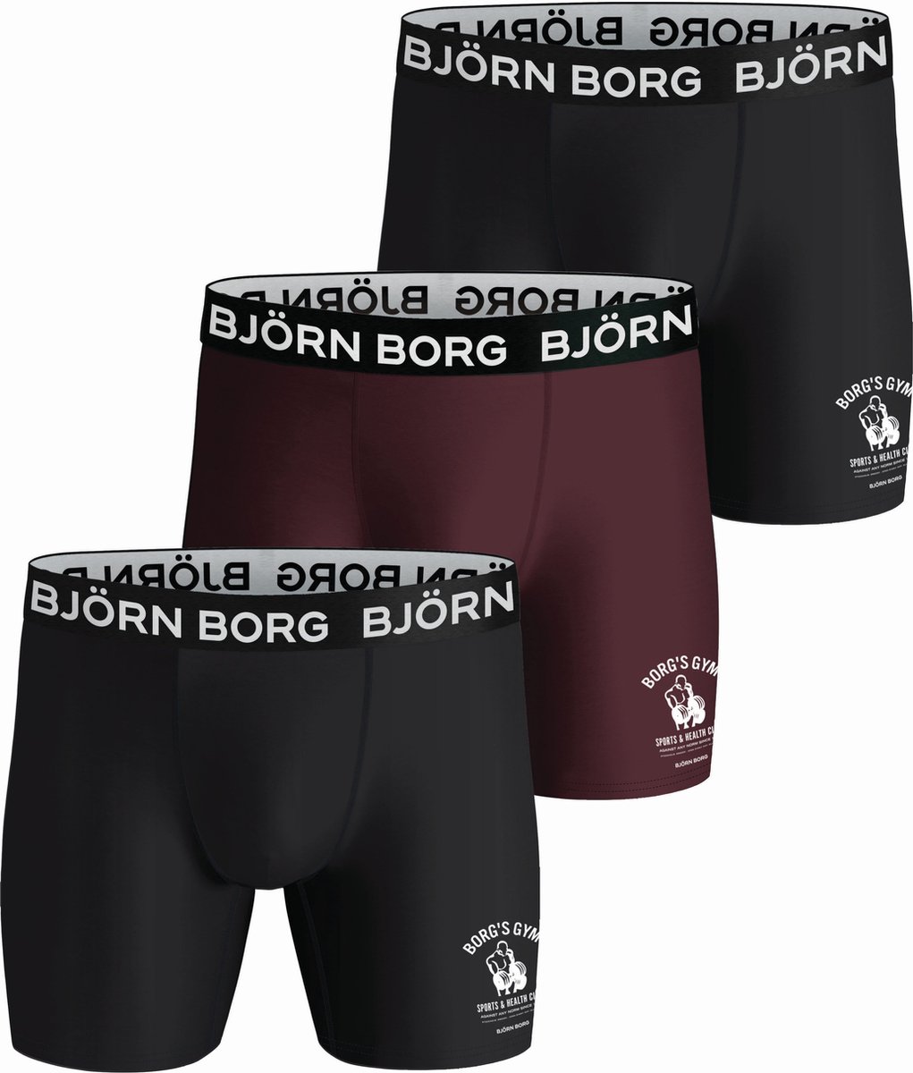 Bjorn Borg Performance maat M rood | bol.com