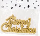 Hanger - Merry Christmas - Goud - 6 stuks - Kerstversiering - Kerstboom
