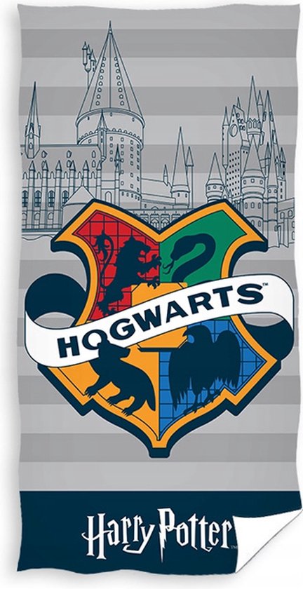 Harry Potter Hogwarts - Strandlaken - 70x140 cm - Kinderstrandlaken - 100% katoen