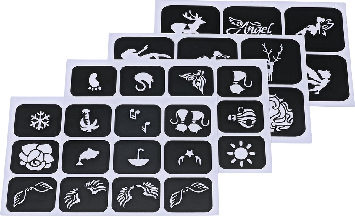 GLAMADOR Schminkglitters Glitter Tattoo set 30 kleuren 145