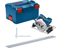 Bosch Professional GKS 55+ GCE + FSN 1400 - Handcirkelzaag met geleiderail - 63 mm zaagdiepte